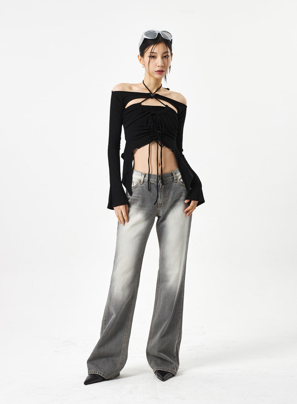 Strap Top And Bolero Set CA310