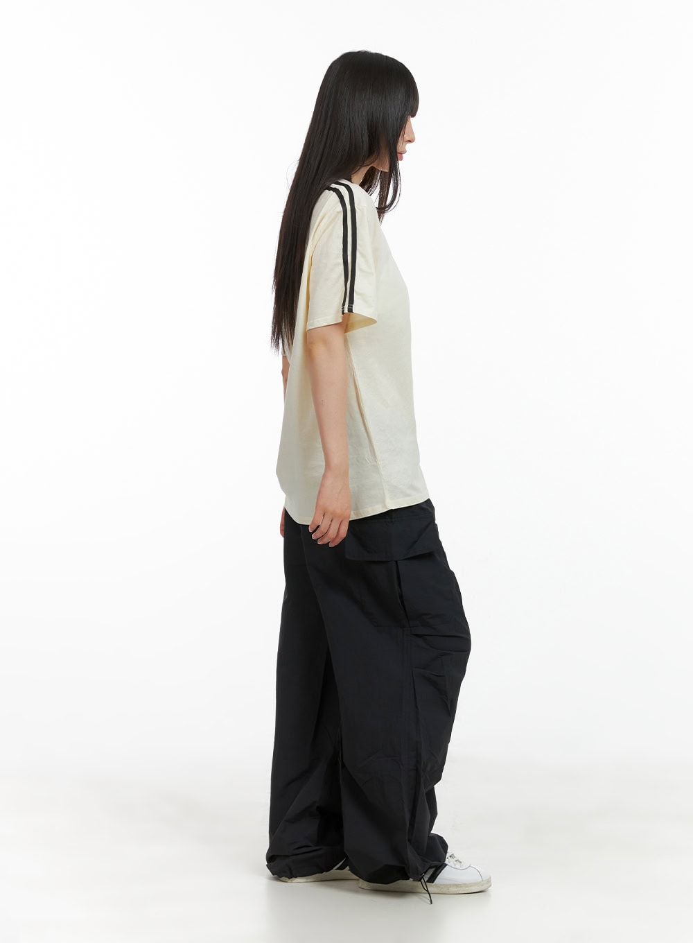 solid-cargo-chic-nylon-pants-cl422