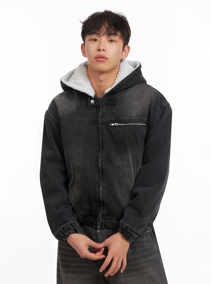 mens-warm-hooded-zip-up-denim-jacket-id431