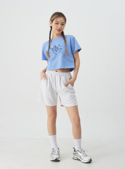 High-Waisted Sweat Shorts CJ13