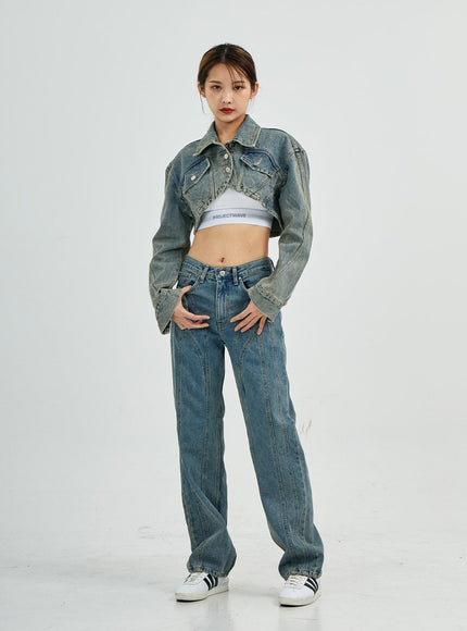 Silvia Washing Jeans Jacket CS27