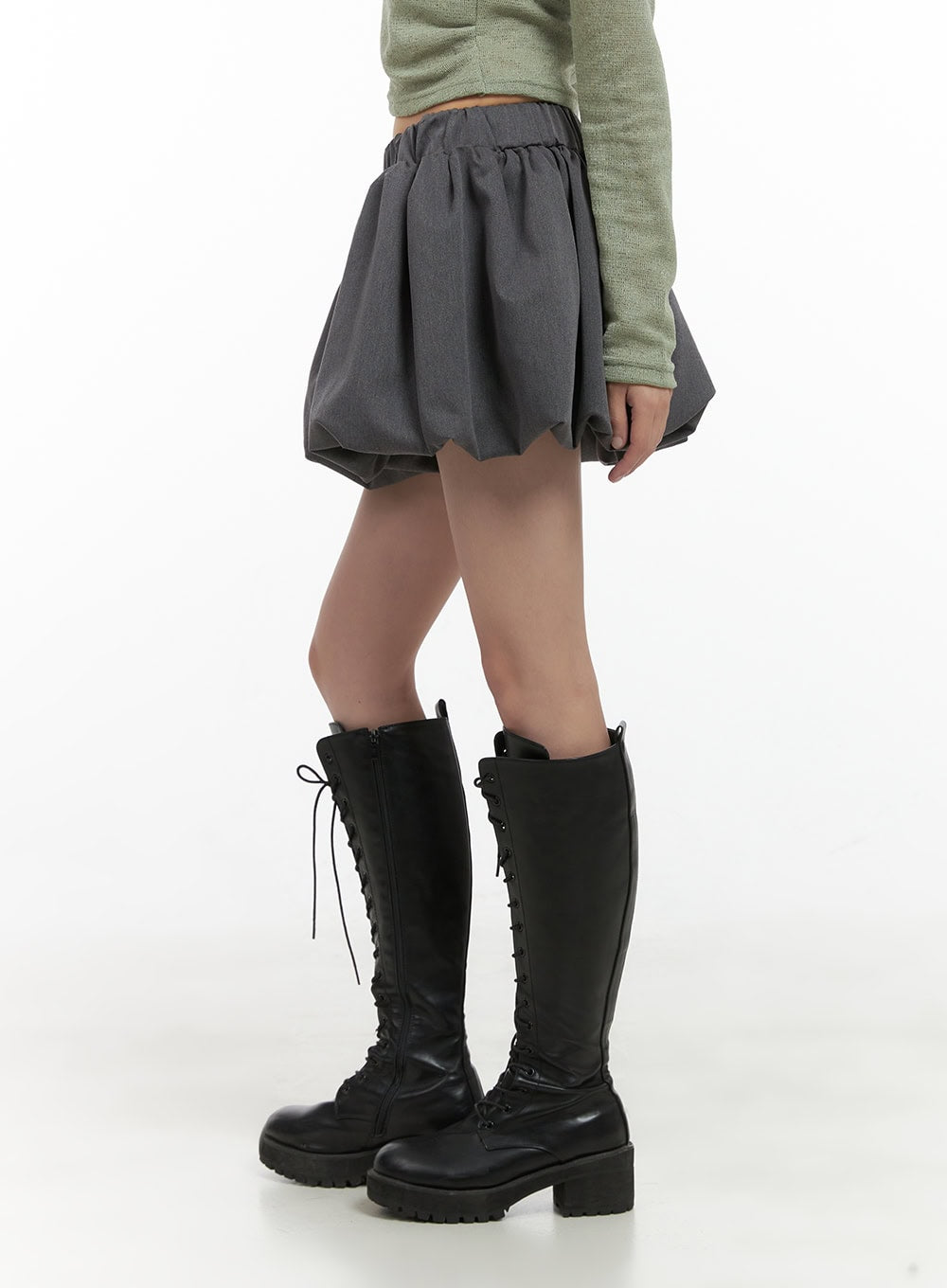 banded-waist-poly-mini-skirt-cs412