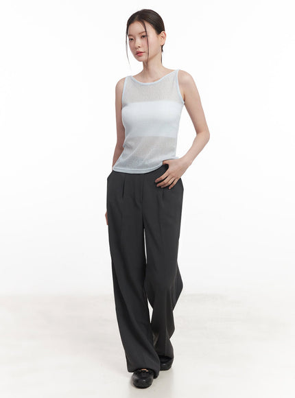 Sheer Knit Tank Top IY509