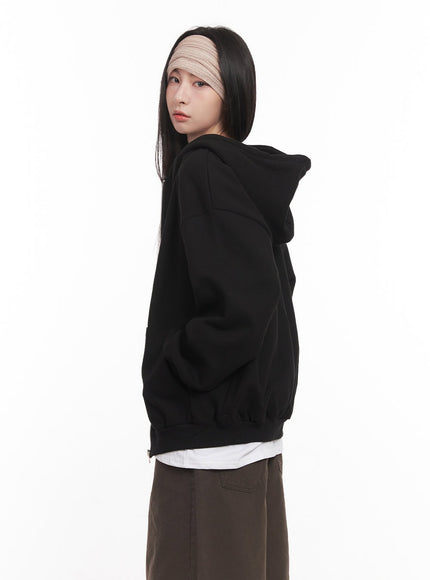 Basic Oversized Zip-Up Hoodie CM517