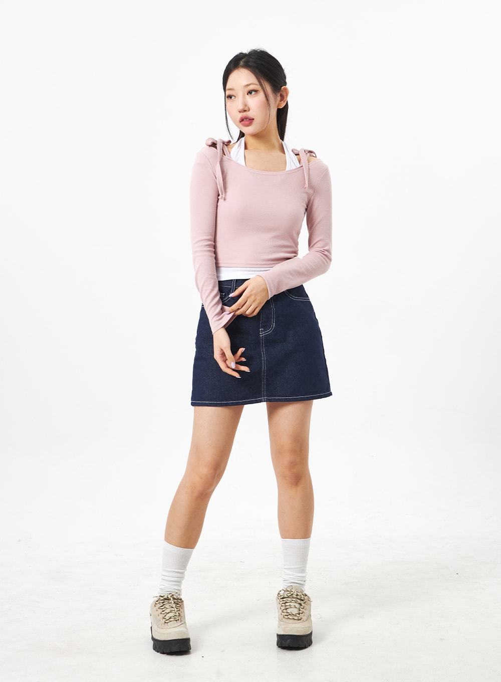 Ribbon Cropped Top CA306