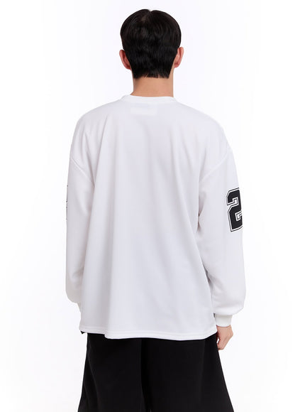 Men's V-Neck Long Sleeve Jersey Tee IM512