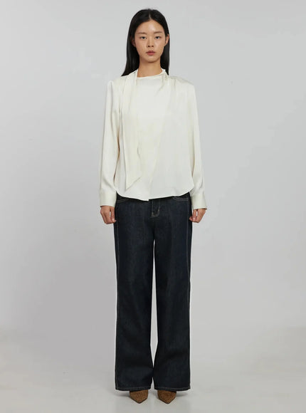 flowy-neck-tie-blouse-ij509