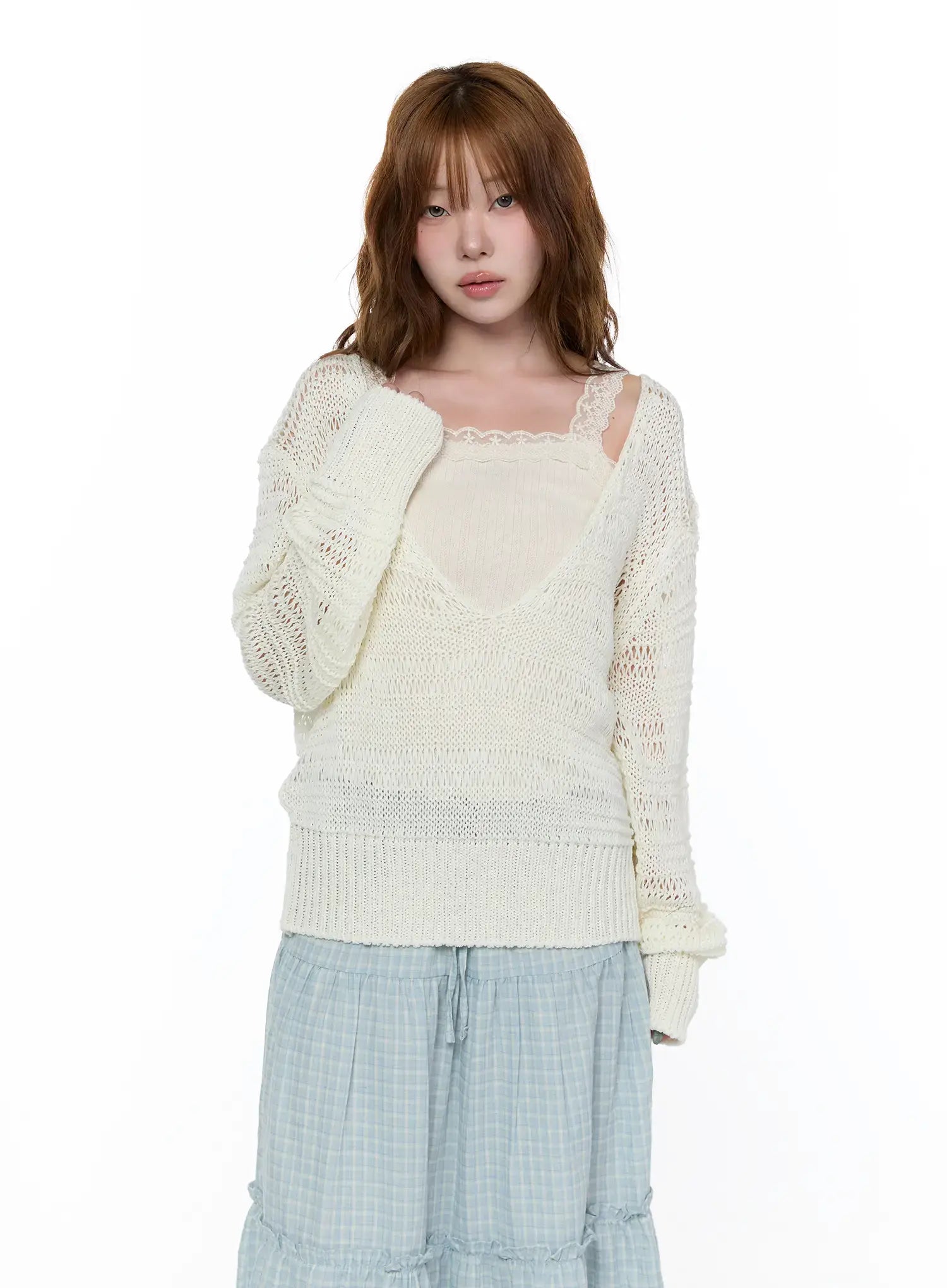 loose-fit-deep-v-neck-knit-cardigan-ca520