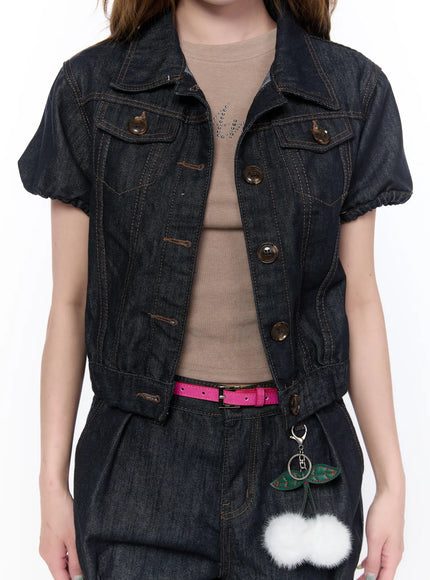 casual-puff-short-sleeve-jacket-ca522