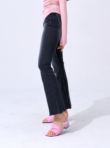 Skinny Ankle Bootcut Jeans IA324