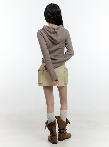 Hooded Bolero Cardigan with Tank Set CF506