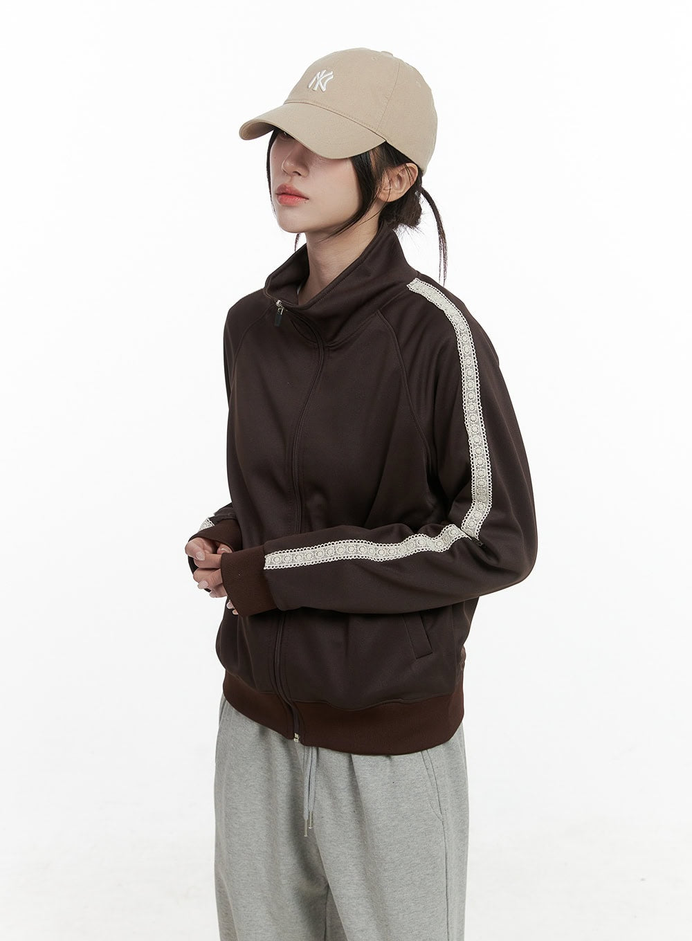 chic-zip-front-polyester-spandex-jacket-co402