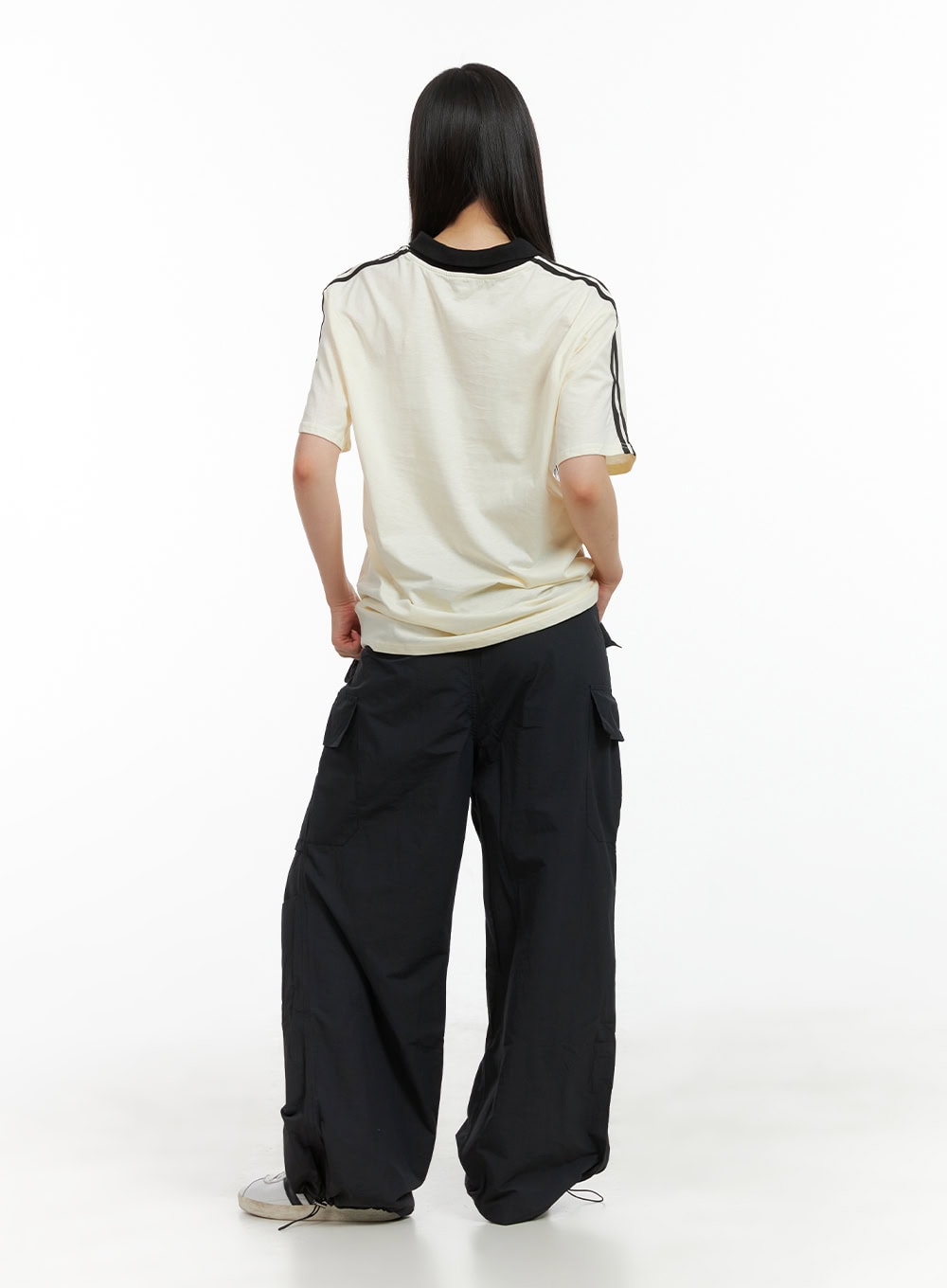 solid-cargo-chic-nylon-pants-cl422