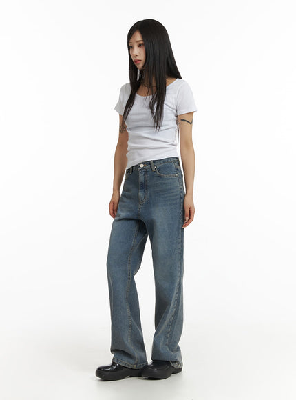solid-round-neck-short-sleeve-tee-cf401