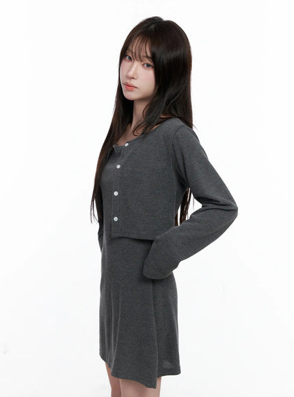 Knit Dress and Cardigan Set CO520
