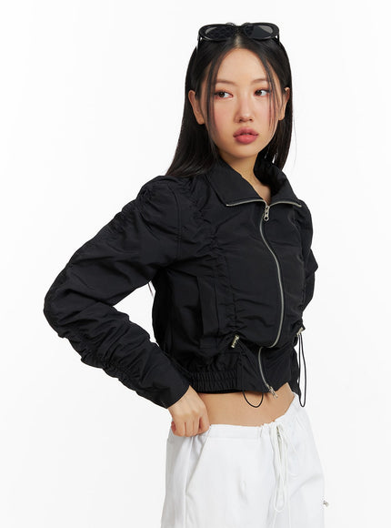 shirred-nylon-crop-jacket-cf414