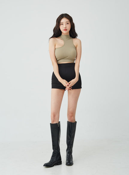 Line High Waist Half Pants IU26