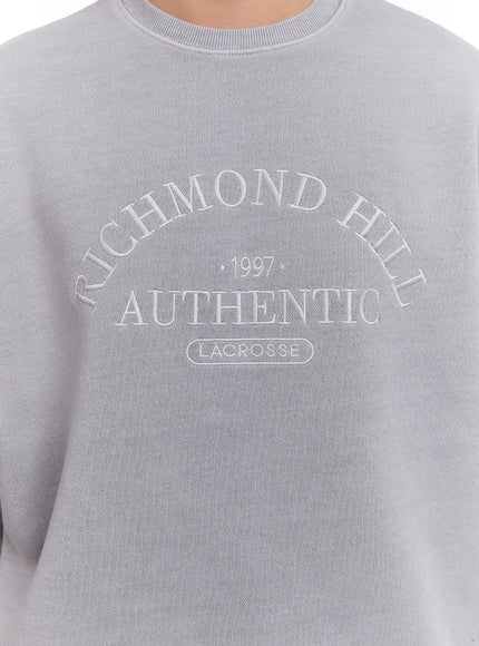 Men's Embroidered Crew Neck Sweatshirt IM512