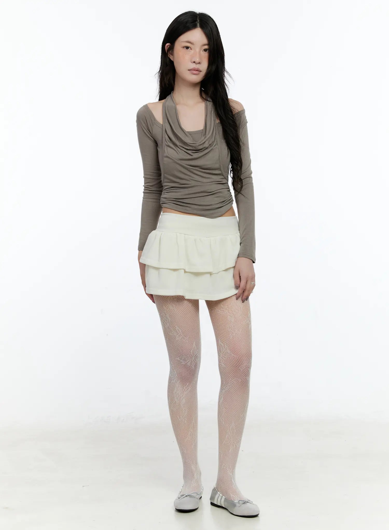 draped-halter-layered-long-sleeve-top-cn517