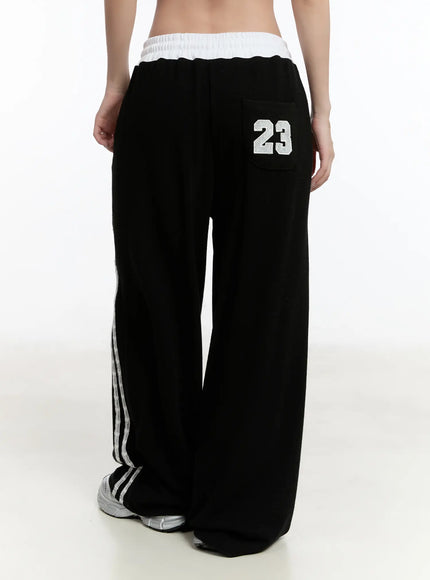 striped-lace-sweatpants-cm511