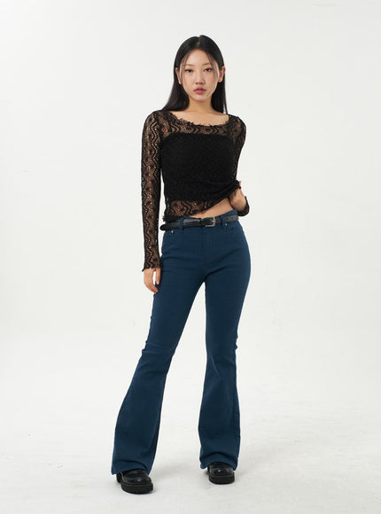 Bootcut Cotton Pants CA325