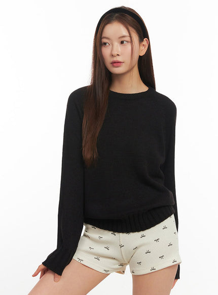 Basic Round Neck Sweater IM513