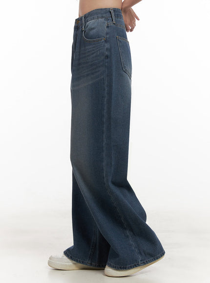 Laurel Washed Wide-Leg Jeans IJ510