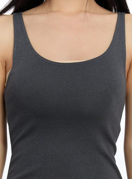 Basic U-Neck Tank Top IM509