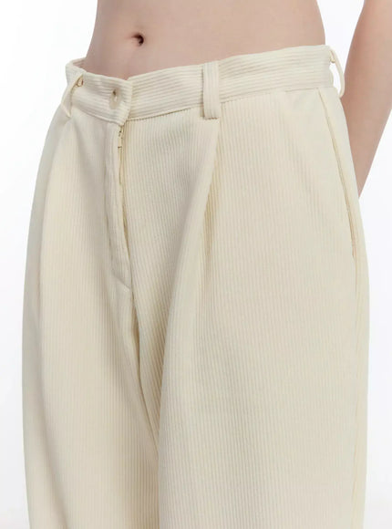 Cozy Wide-Leg Corduroy Pants ID526
