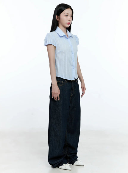 Nari No-Fade Wide-Leg Denim Jeans CG512
