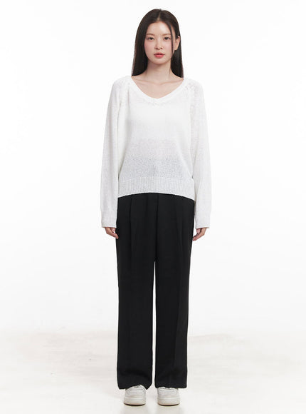 Essential Pintuck Comfort Slacks IY509
