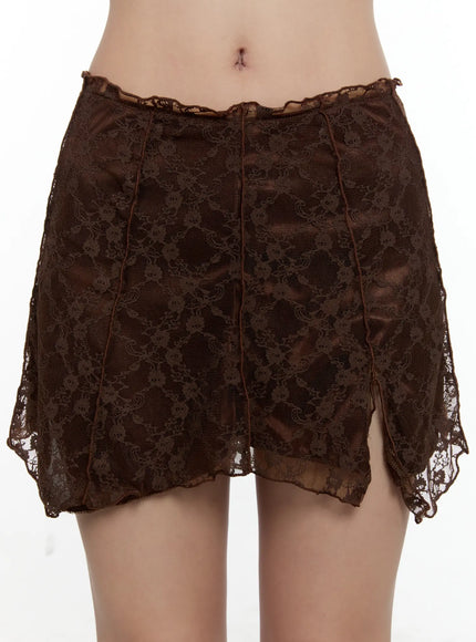 lace-slit-mini-skirt-cl531