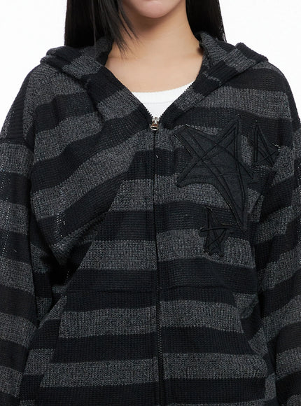 star-patch-striped-zip-up-is525