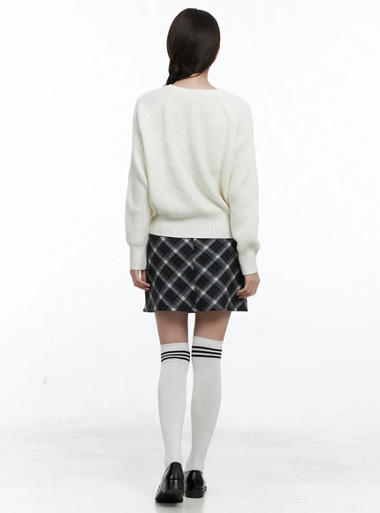 plaid-a-line-mini-skirt-co506