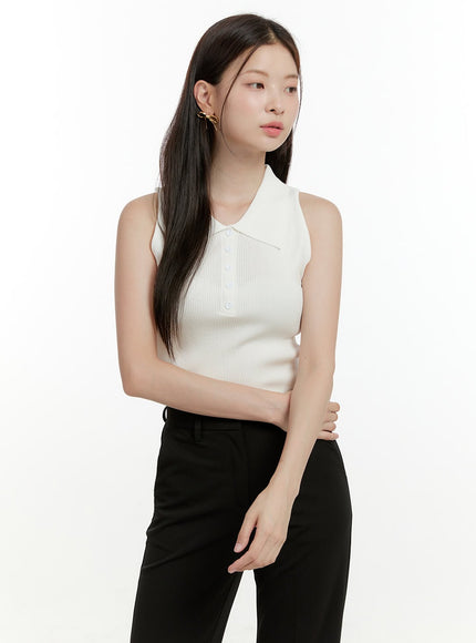 buttoned-collar-sleeveless-top-ol423