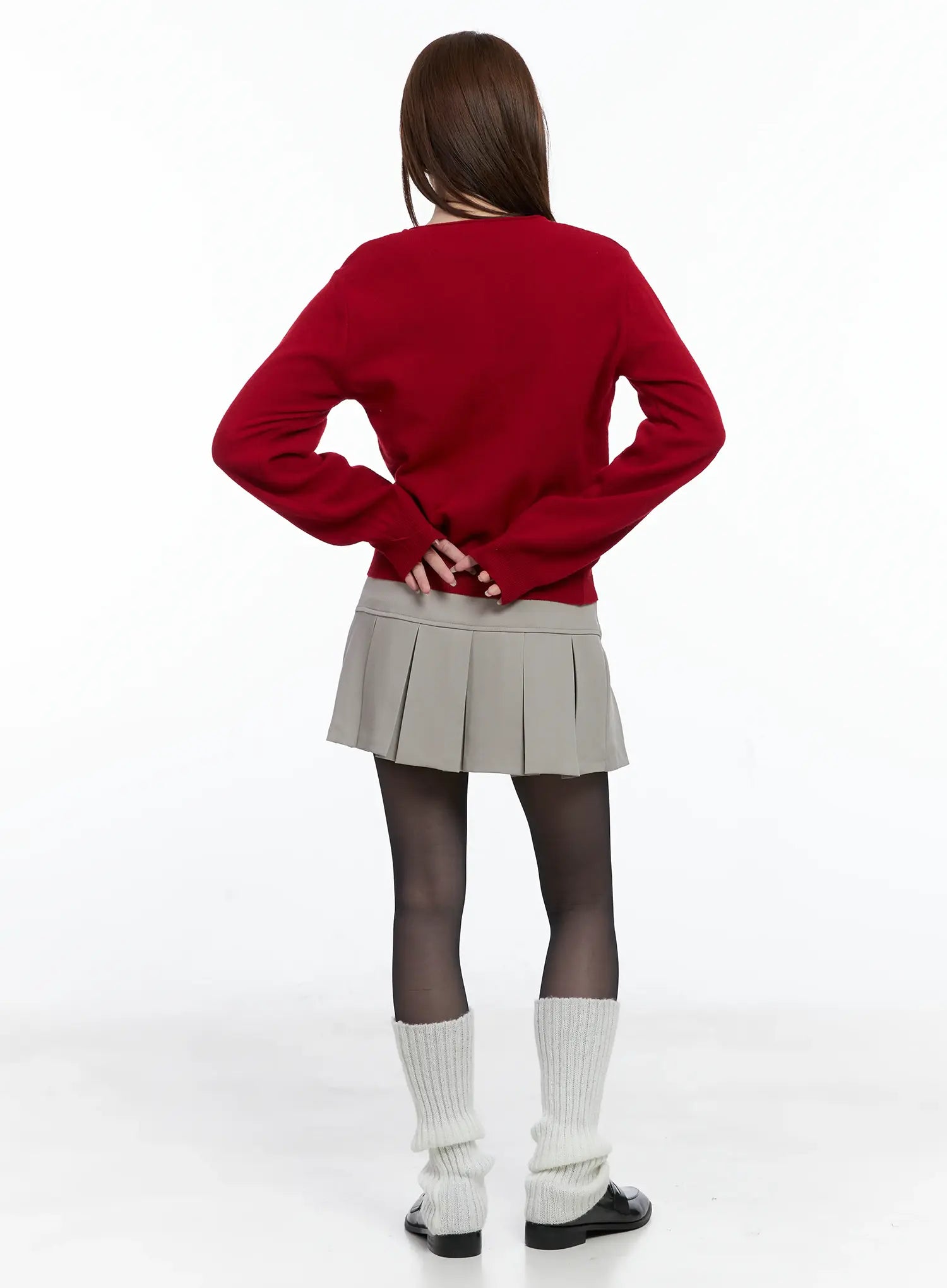Classic Knit Button-Up Cardigan CS501