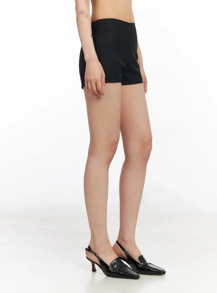 Striped Tailored Mini Shorts CM517