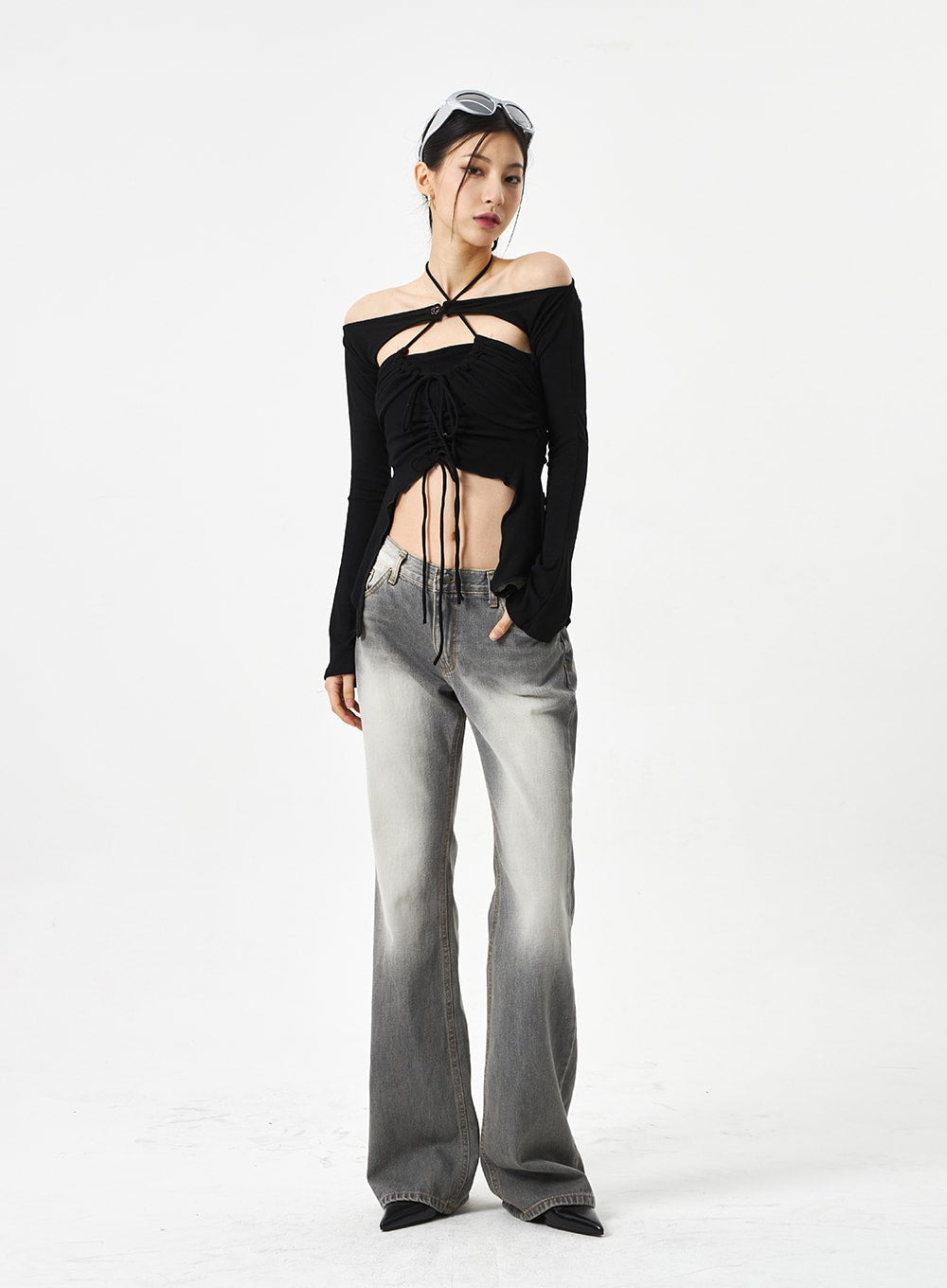 Strap Top And Bolero Set CA310