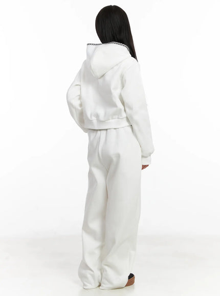 plaid-trim-zip-up-hoodie-cn527