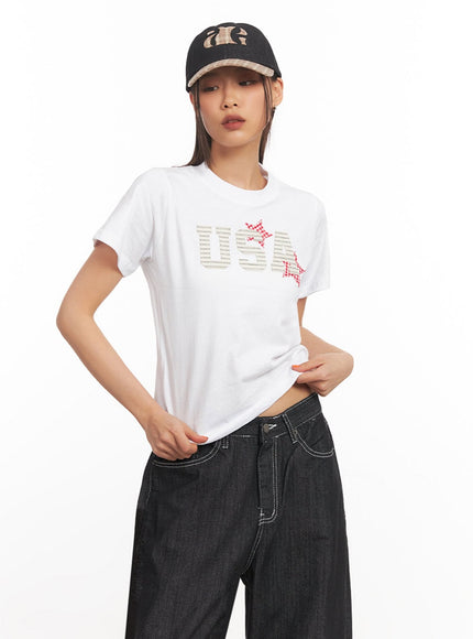Cotton Graphic T-Shirt IA507