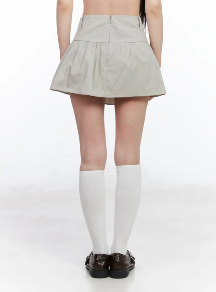 shirred-flared-mini-skirt-cm518