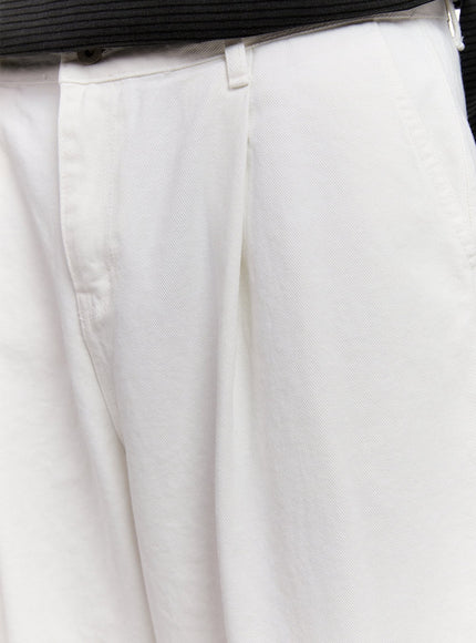 Men's Stitched Pintuck Cotton Pants IM512