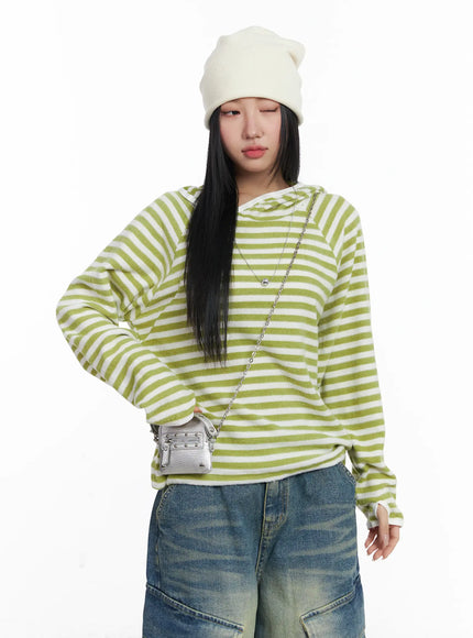 Oversized Striped Hoodie CJ515