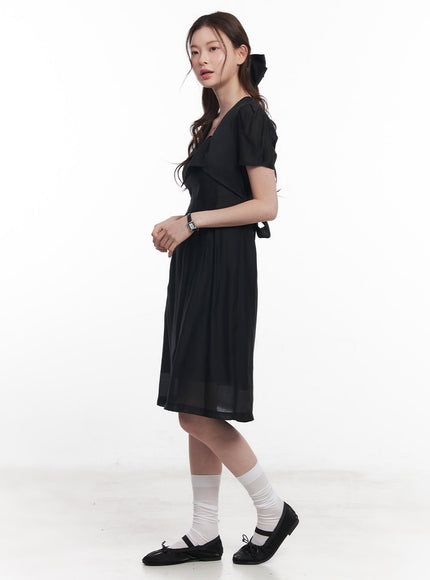 puff-sleeve-square-neck-midi-dress-cy519