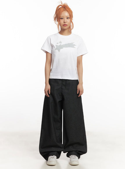 Kassandra Wide-Leg Baggy Jeans IA515