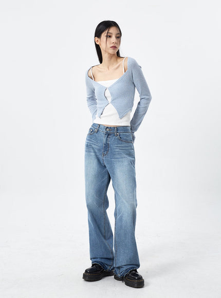 Scoop Neck Cropped Cardigan CM310