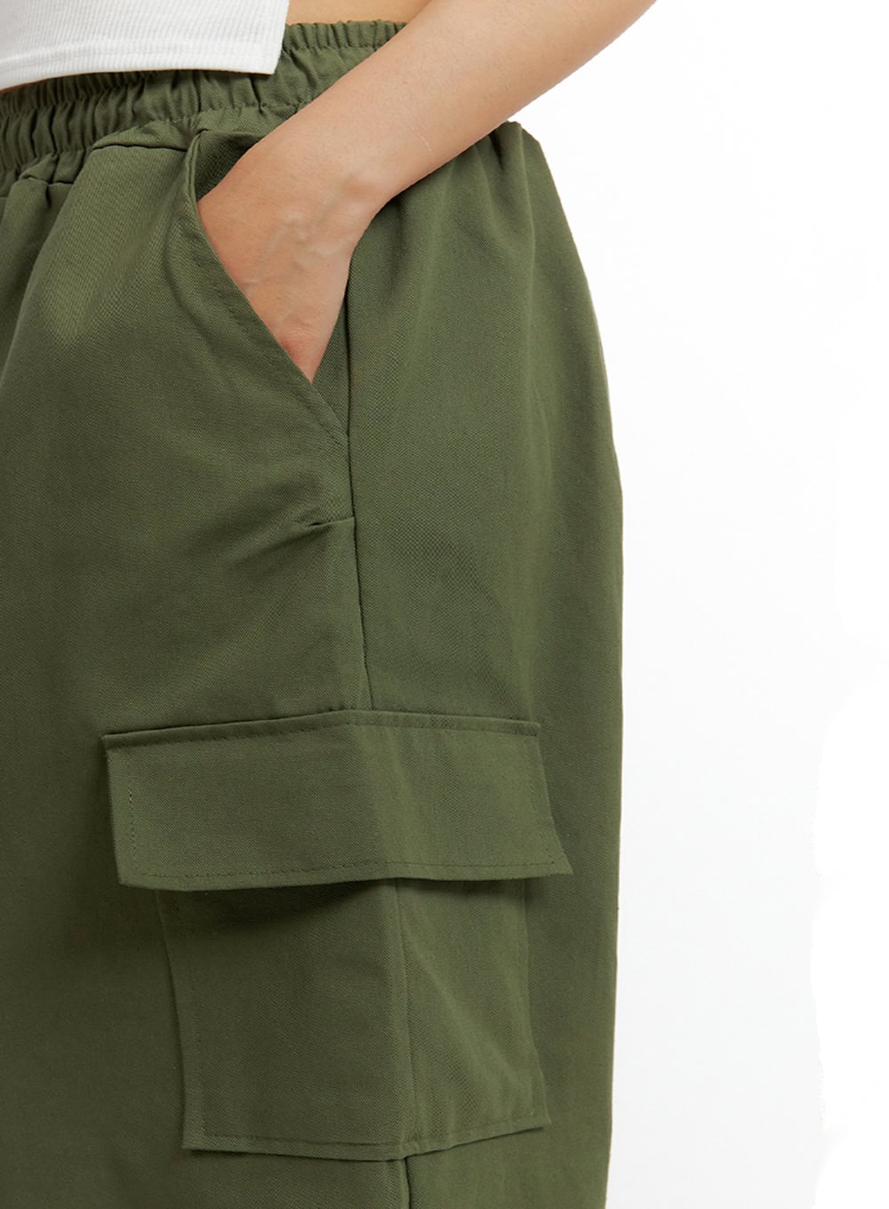 banded-string-baggy-cargo-pants-il419