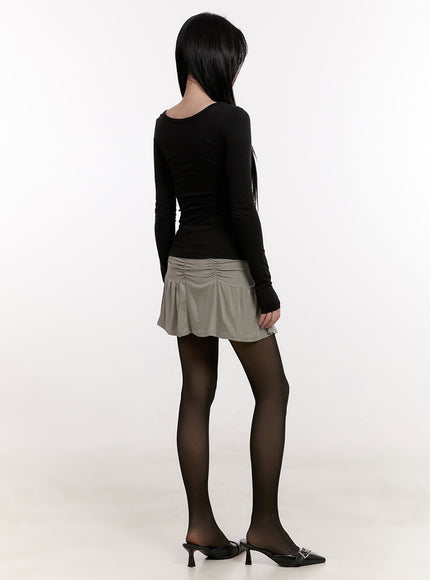 draped-mini-skirt-with-shorts-cj531