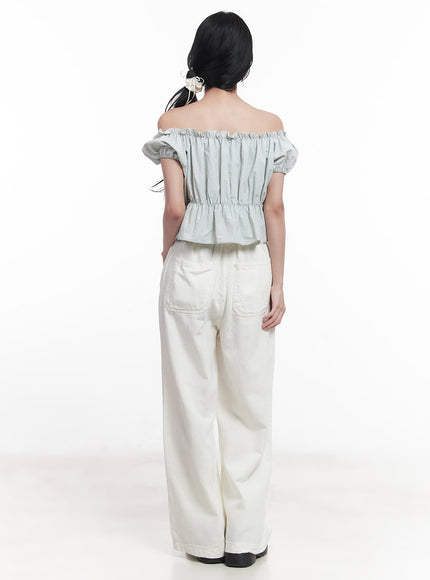 Essential Cotton Wide-Fit Pants CY523