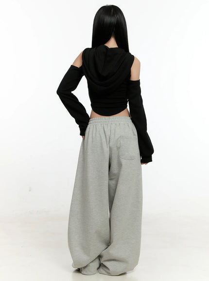 Wide-Leg Adjustable Sweatpants CN506